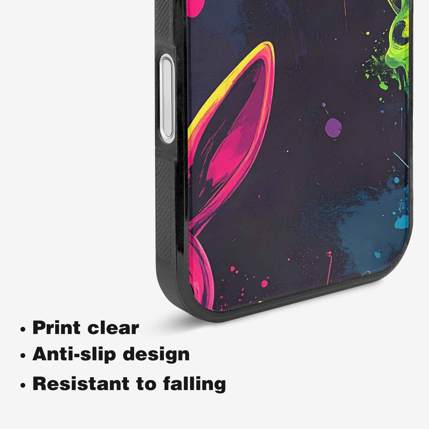 iPhone 16 Case — Radioactive Ghost Bunny Skull Sm, Original Design Phone Case
