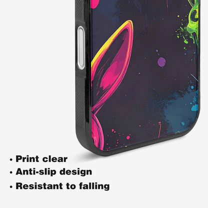 iPhone 16 Case — Radioactive Ghost Bunny Skull Sm, Original Design Phone Case