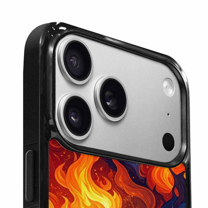 iPhone 17 Pro Case — Small Fire Flame Pattern Randomly Original, Custom Designed Case Cover