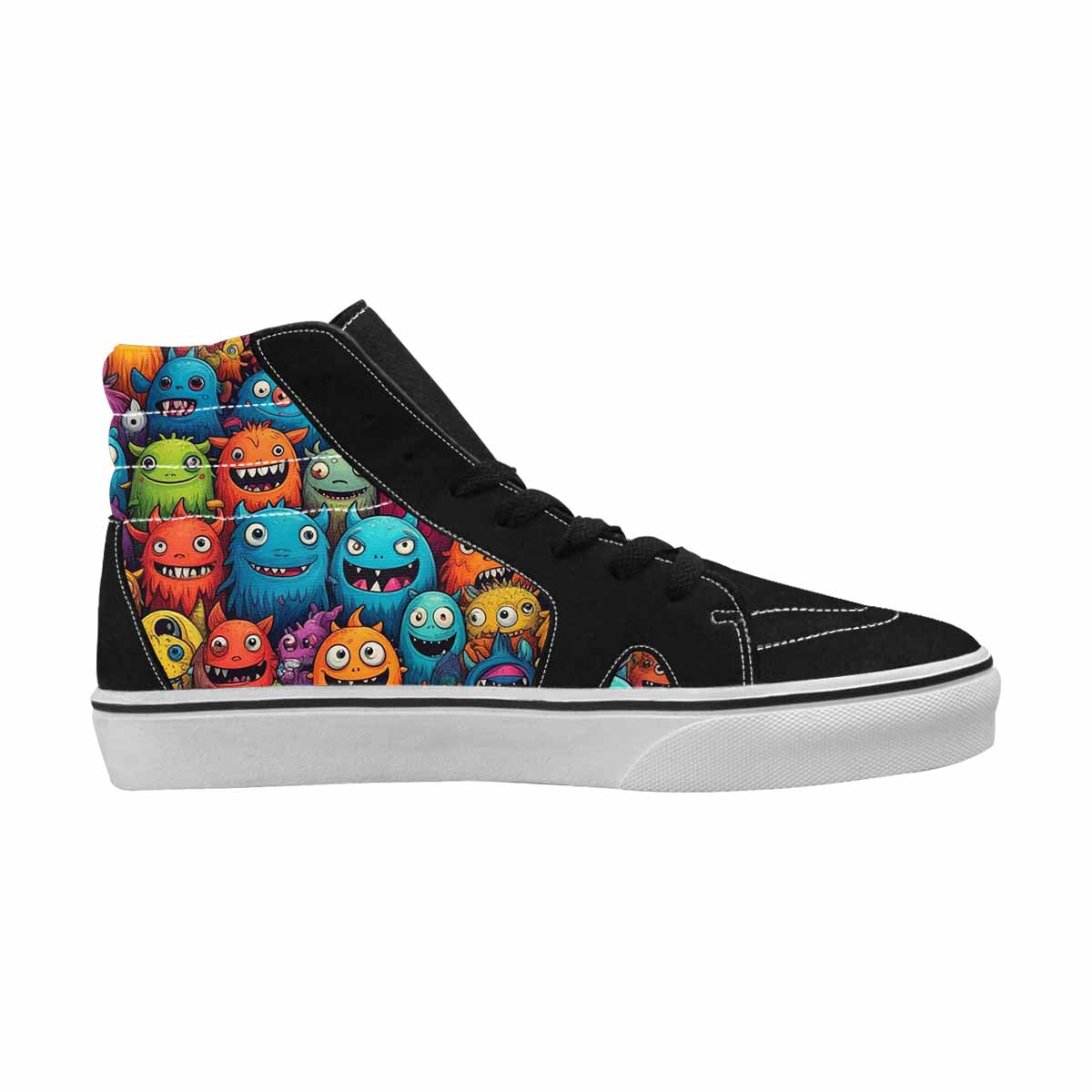 MEN'S Monsters (general) Cartoon Monst High Top Canvas Y2K Custom Shoes