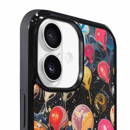 iPhone 17 Case — Aliens Marblealiens Pattern Alien Scifi, Unique Phone Case Design