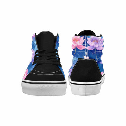WOMEN'S Water Lilies Impressionist High Top Canvas Surreal Shoes