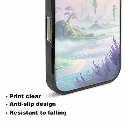 iPhone 16 Pro Case — Surrealist Dreamscape Illustration Pattern, Custom Phone Case