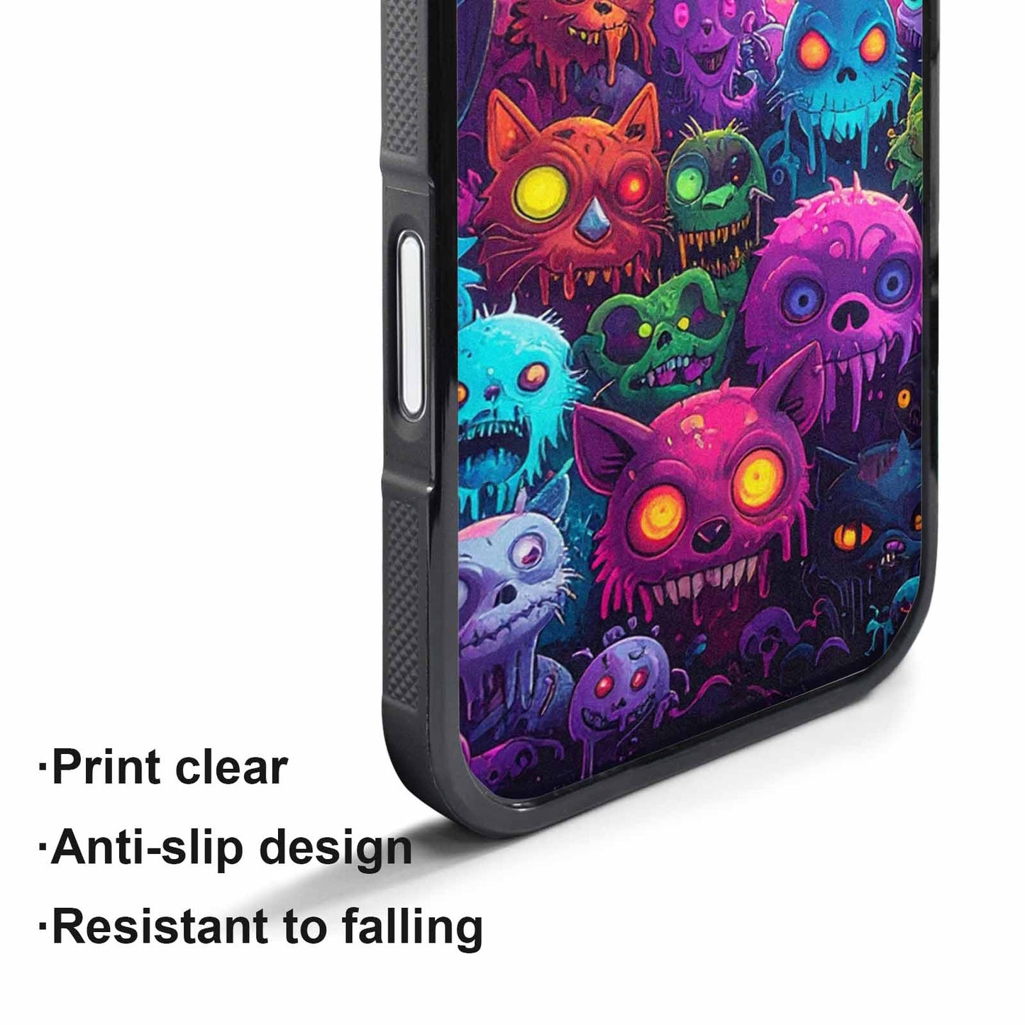 iPhone 17 Air Case — Mixed Toxic Glow Creature Pattern Cartoon, Custom Printed Phone Case