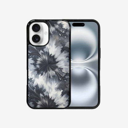 iPhone 16 Case — Tie Dye Black And Gray Blended, Custom Phone Case