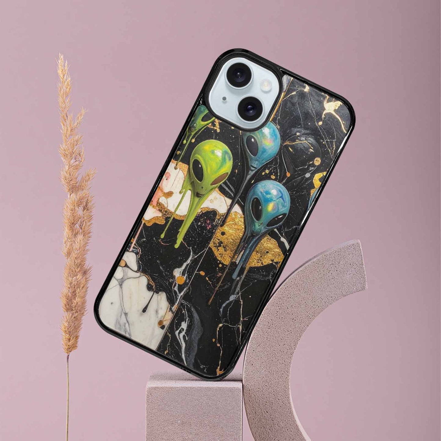 iPhone 15 Plus Case — Aliens Marblemelting Aliens Pa F3p, Custom Print Case Cover