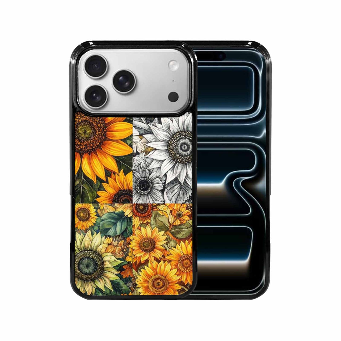 iPhone 17 Pro Max Case — Small Sunflower Pattern, Randomly Floral, Custom Made Phone Cover
