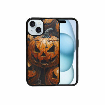 iPhone 15 Case — Halloween Cracked Jackolantern, Custom Made Phone Cover