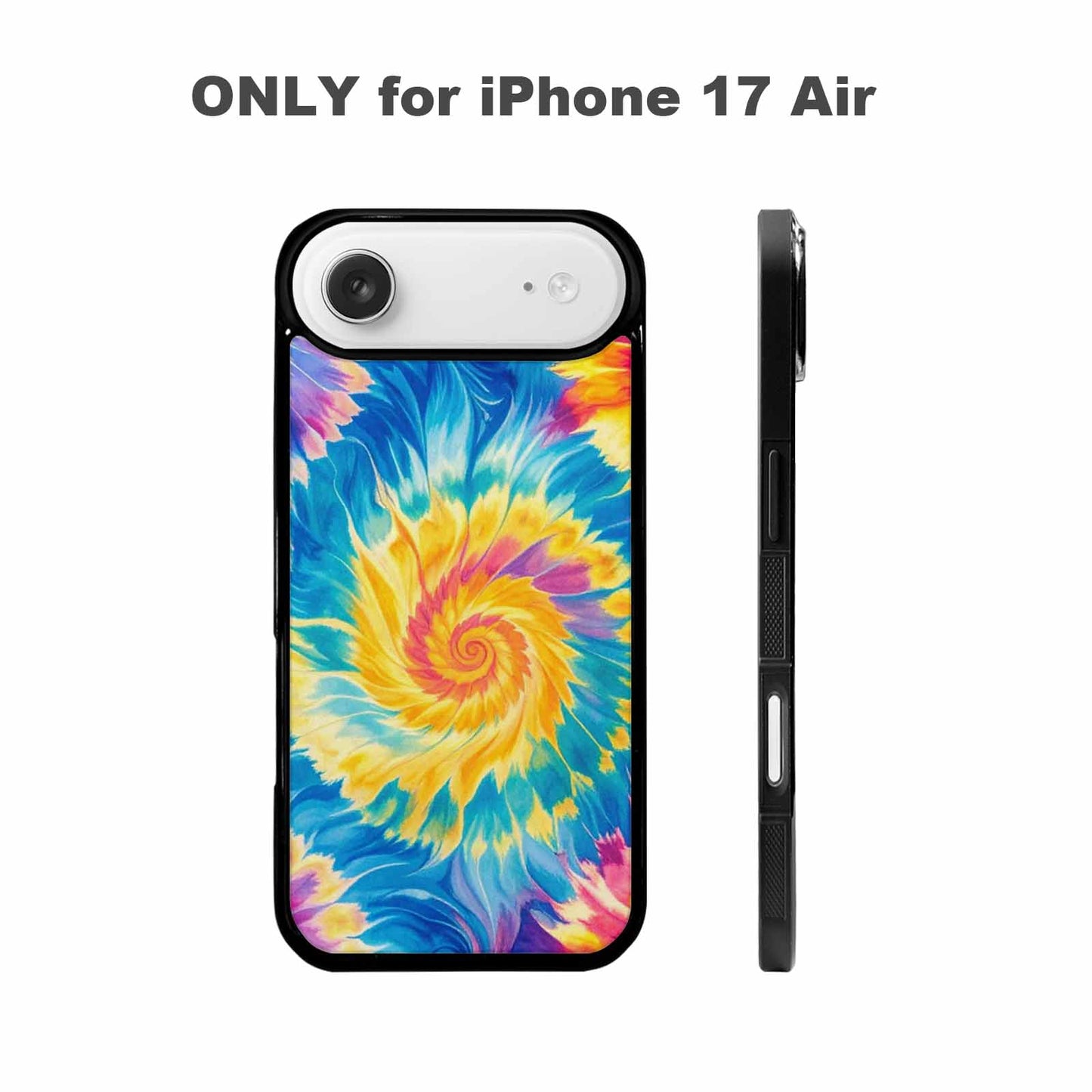 iPhone 17 Air Case — Small Tie Dye Swirl Pattern Tie, Custom Made Phone Cover
