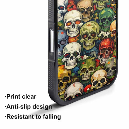 iPhone 17 Air Case — Skulls Pattern Hundreds Of Sma Gothic, Custom Made Phone Cover