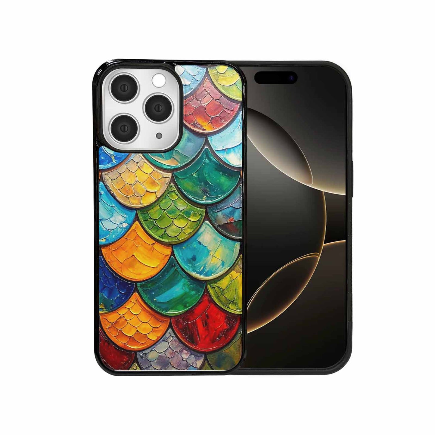 iPhone 15 Pro Max Case — Reptile Scale Full Color Vibrant Reptile, Unique Phone Case Design