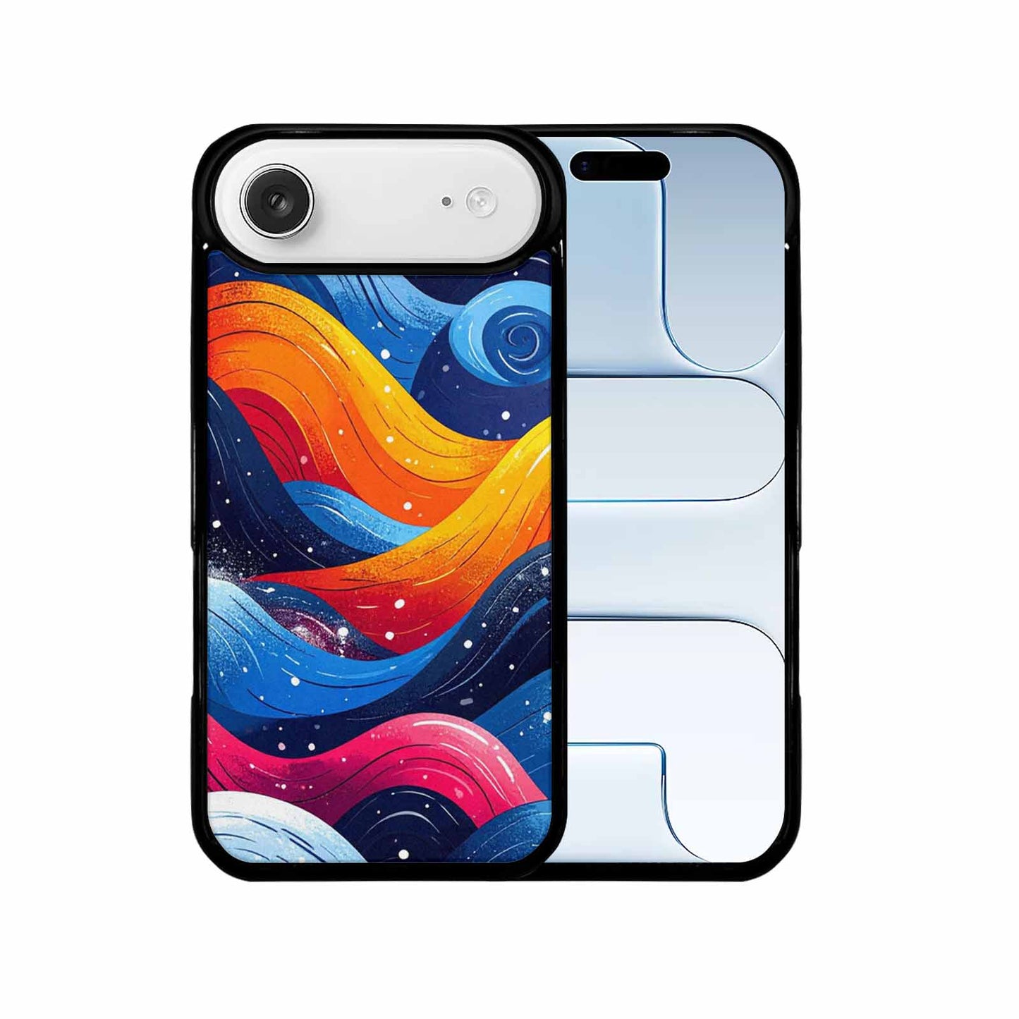iPhone 17 Air Case — Glossy Winter Wave Seamless Cartoon Cute, Personalized Phone Case