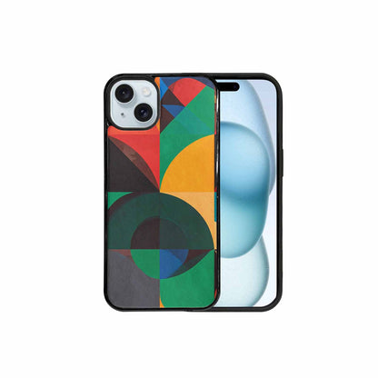 iPhone 15 Plus Case — 1990s Memphis Art Pattern, Custom Print Case Cover
