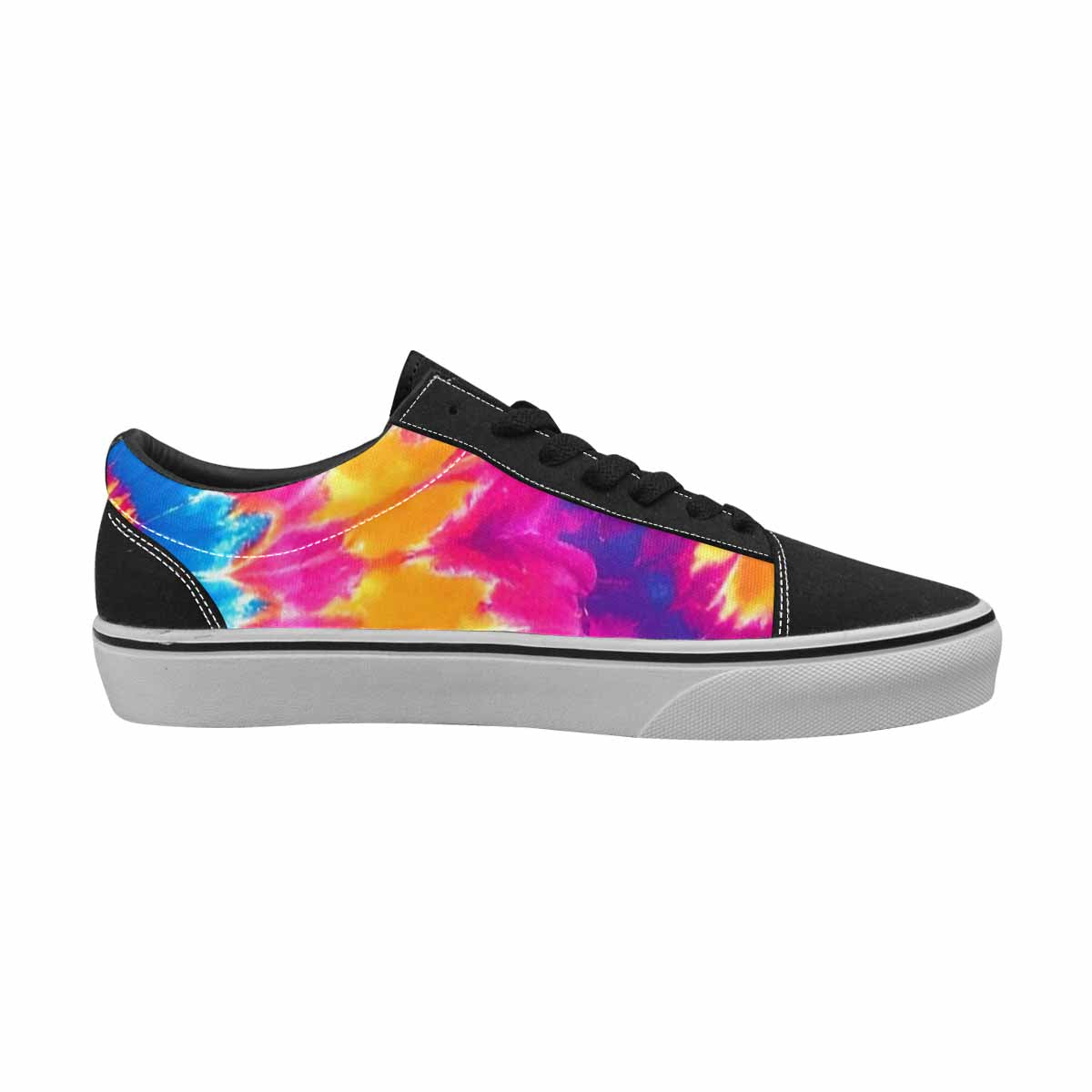 MEN'S Tie Dye Spiral Canvas Lace-Up Dreamcore Custom Shoes
