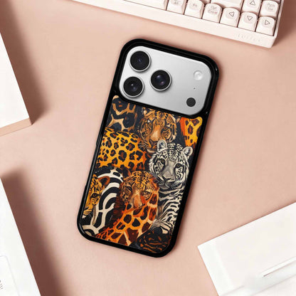 iPhone 17 Pro Case — Small Animal Print Pattern Randomly Animal, Custom Printed Phone Case
