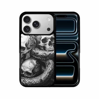 iPhone 17 Pro Case — Skull Dark Art Gothic Print Gothic, Custom Phone Case