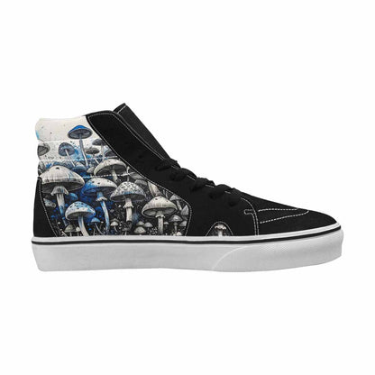 MEN'S Mushrooms (general) High Top Canvas Vibrant Chaos Custom Sneakers