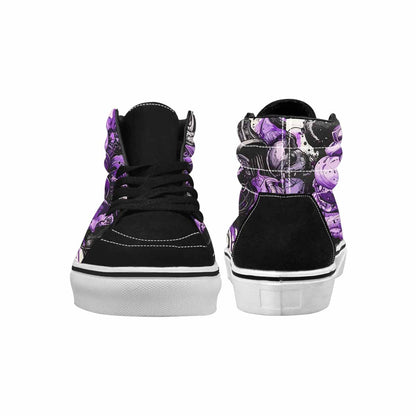 MEN'S Ice Cream Motif High Top Canvas Melting Art Sneakers