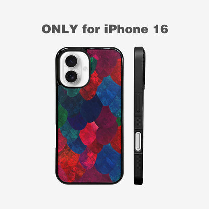iPhone 16 Case — Snake Print Dark Seamless Pattern Vibrant, Original Design Phone Case