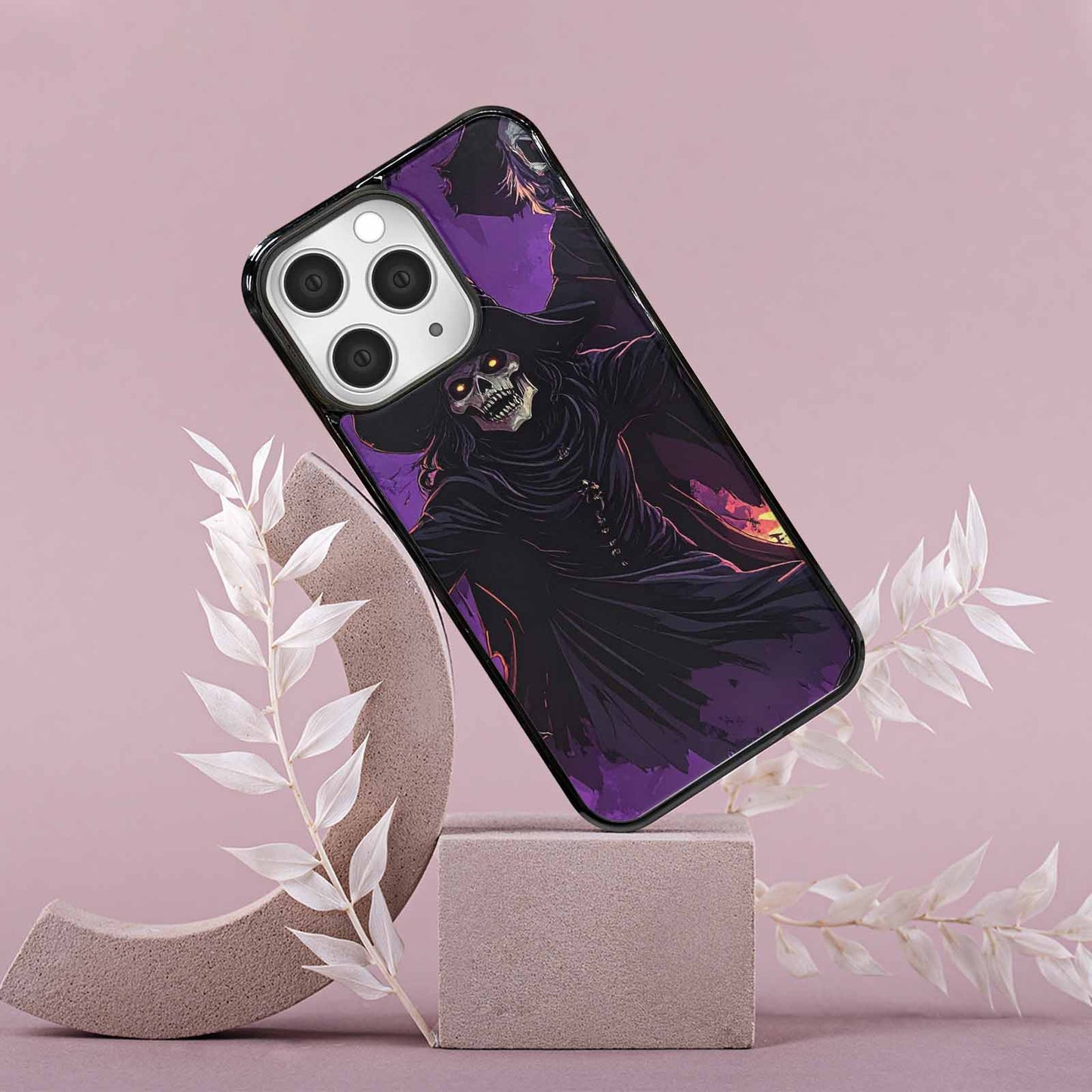 iPhone 15 Pro Max Case — Scary Horror Halloween Art Print Edge, Custom Made Phone Cover
