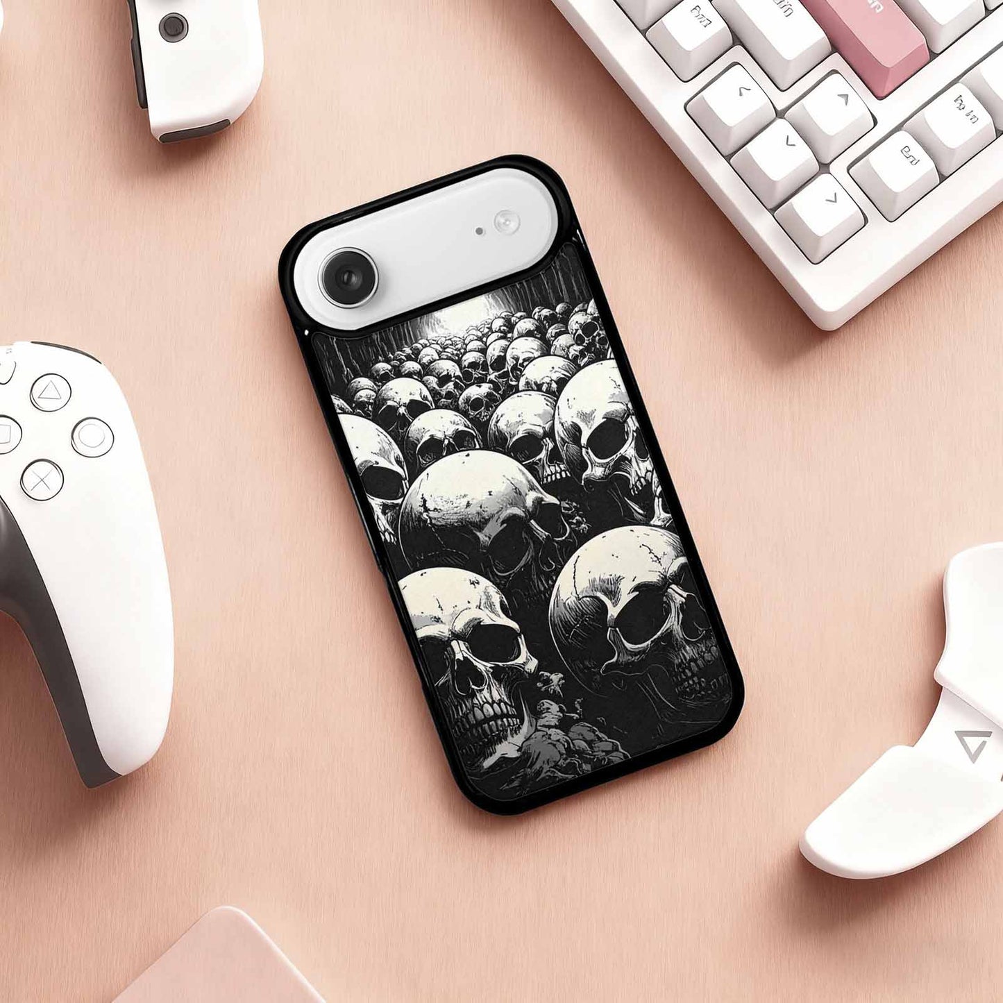 iPhone 17 Air Case — Skull Dark Art Gothic Print Gothic, Unique Phone Case Design