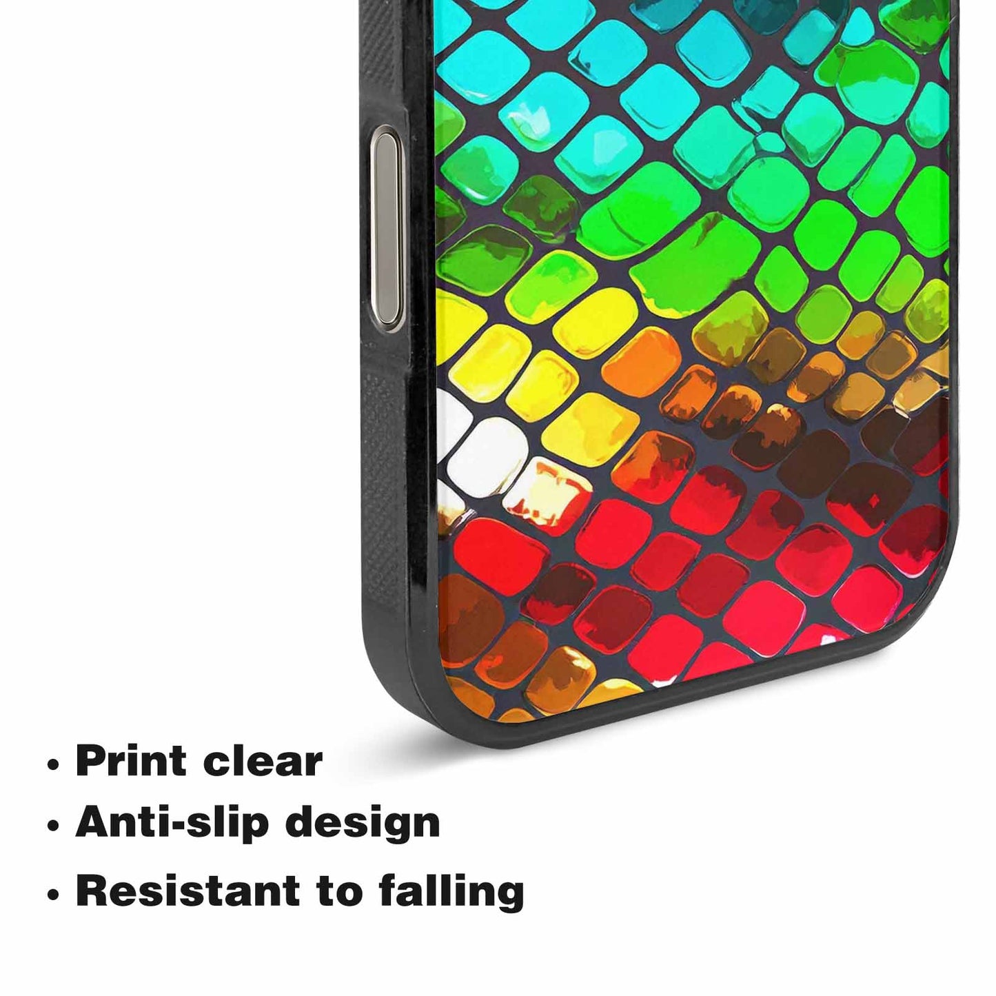 iPhone 16 Pro Case — Snake Print Dark Seamless Pattern Vibrant, Personalized Phone Case