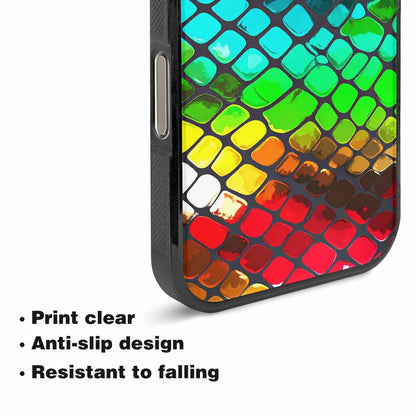 iPhone 16 Pro Case — Snake Print Dark Seamless Pattern Vibrant, Personalized Phone Case