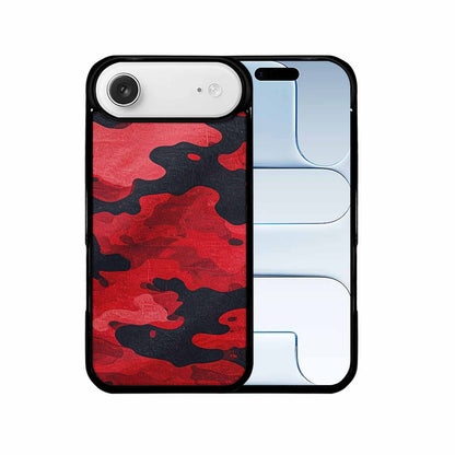 iPhone 17 Air Case — Tactical Camo Red Black Custom Camo, Personalized Phone Case