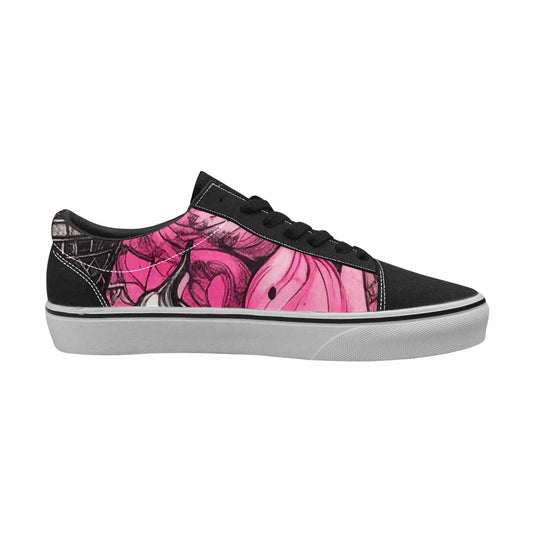 WOMEN'S Ice Cream Motif Lace-Up Canvas Cottagecore Sneakers