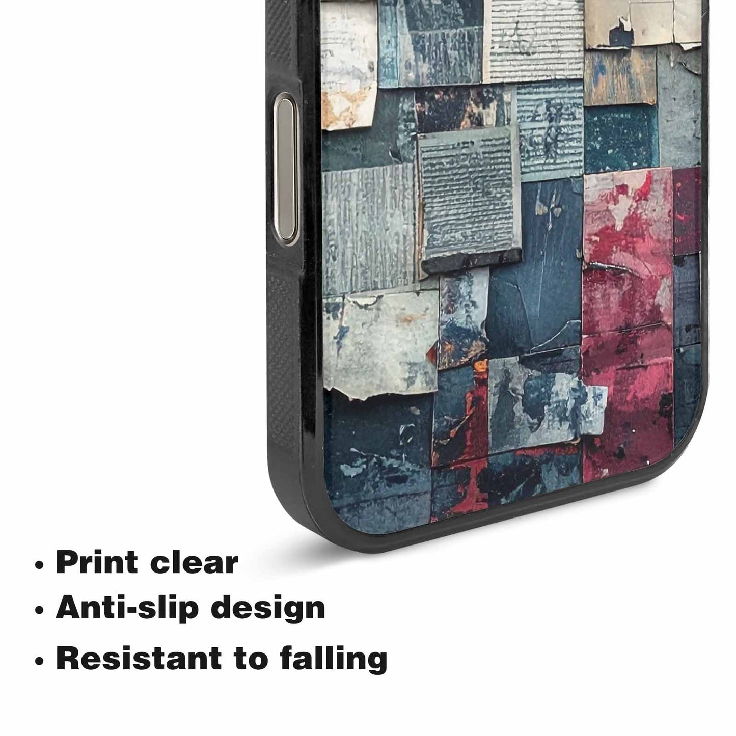 iPhone 16 Pro Max Case — Distressed Grunge Texture Pattern Hundreds Of, Custom Designed Case Cover