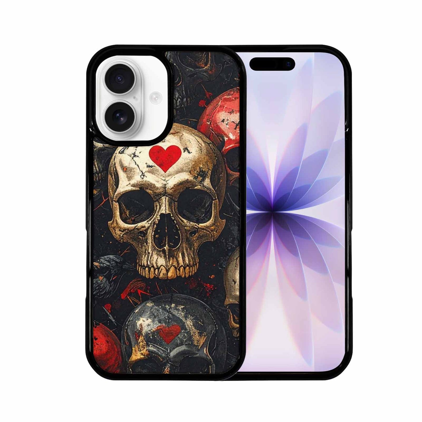 iPhone 17 Case — Skull Dark Art Gothic Print Gothic, Custom Made Phone Cover