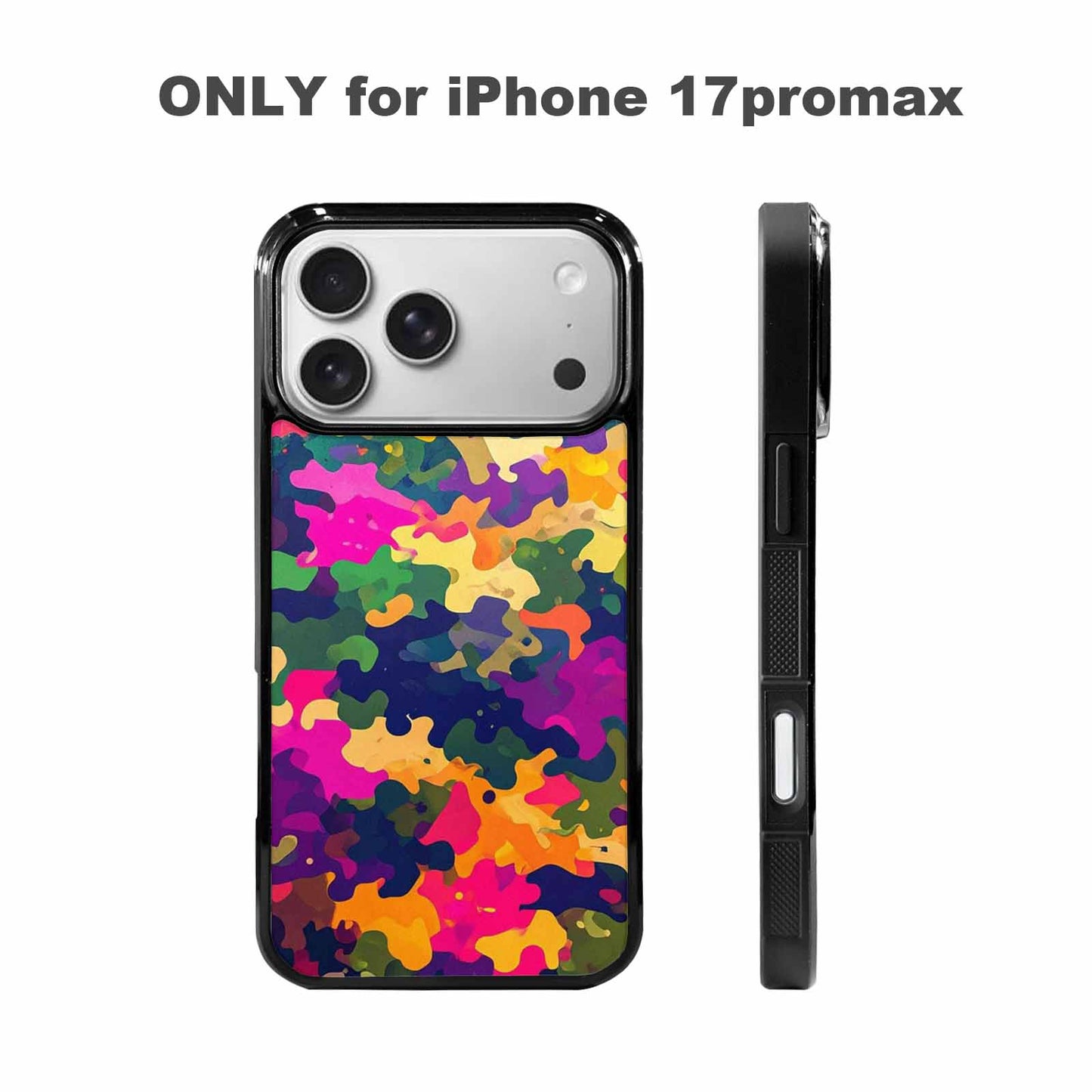 iPhone 17 Pro Max Case — Small Military Camouflage Blotch Camo, Custom Designed Case Cover