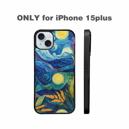 iPhone 15 Plus Case — Blend All Versions Together Melting Together, Custom Printed Phone Case