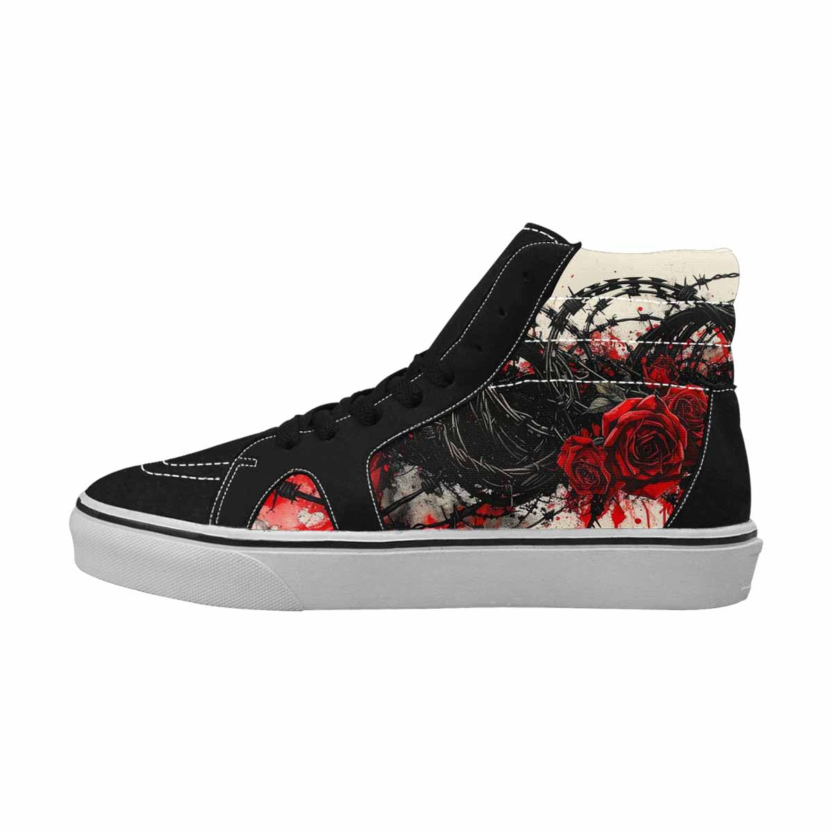 MEN'S Barbed Wire Coil High Top Canvas Y2K Shoes