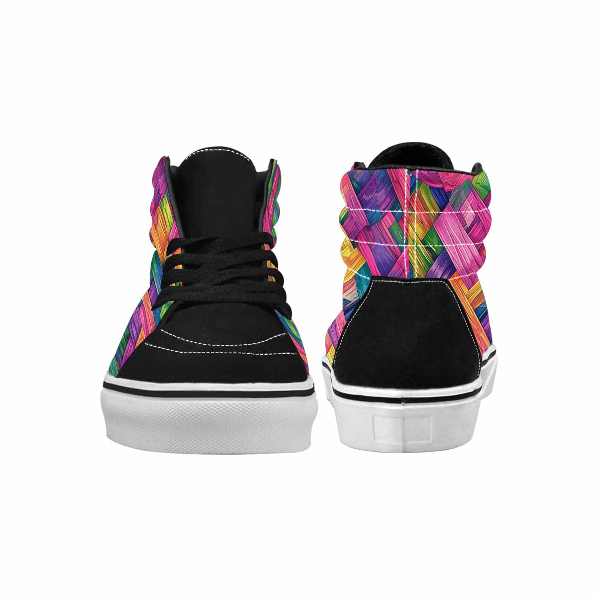 MEN'S Polysexual Flag Color High Top Canvas Aesthetic Custom Shoes