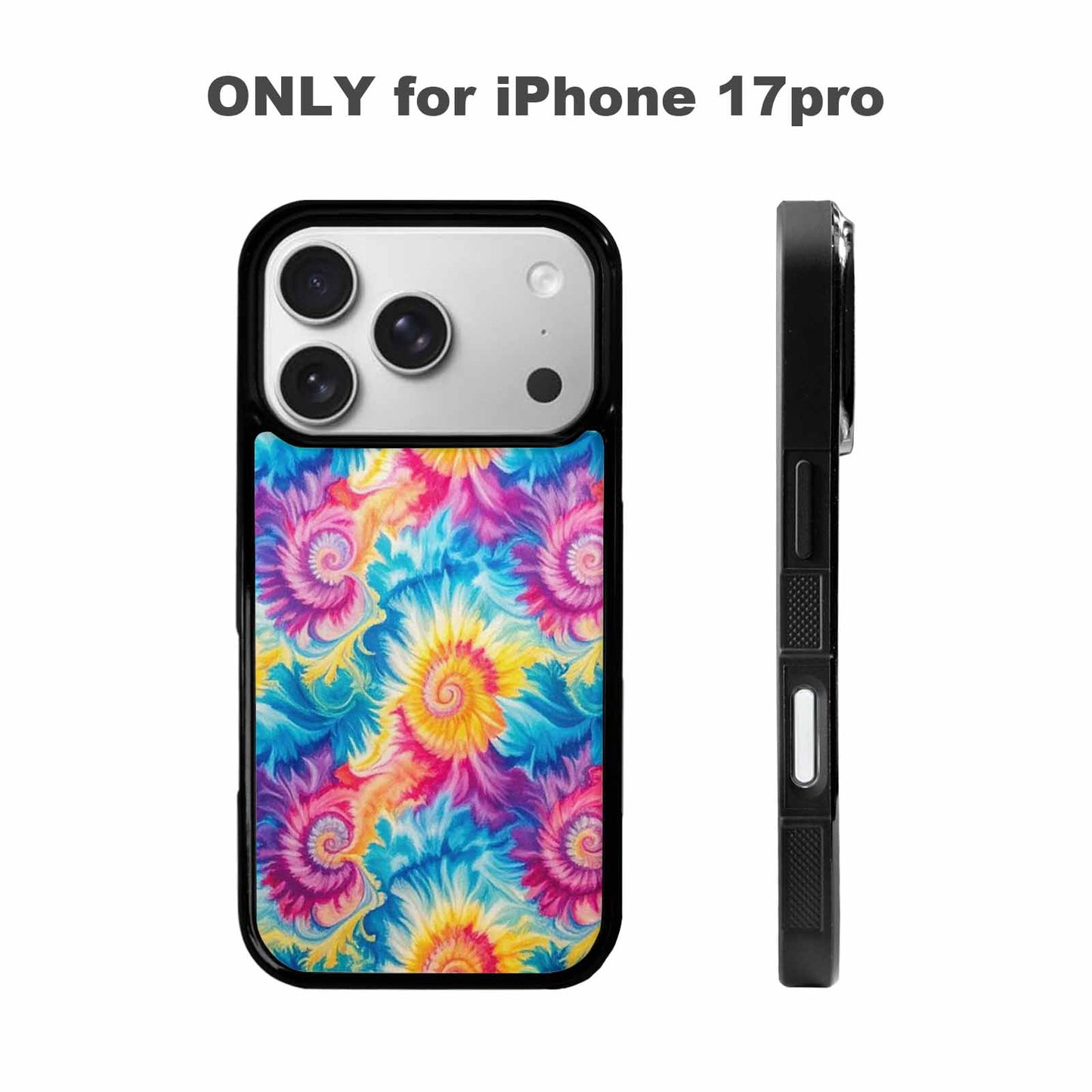 iPhone 17 Pro Case — Small Tie Dye Swirl Pattern Tie, Custom Designed Case Cover