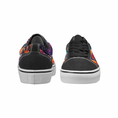 WOMEN'S Mushrooms (general) Mushrooms Pa Lace-Up Canvas Vibrant Chaos Custom Sneakers