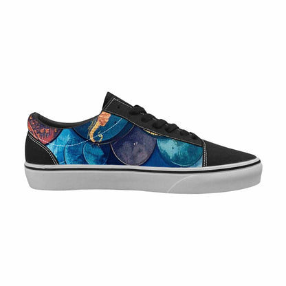 WOMEN'S Fish Scale Coral Canvas Lace-Up Neon Fantasy Shoes