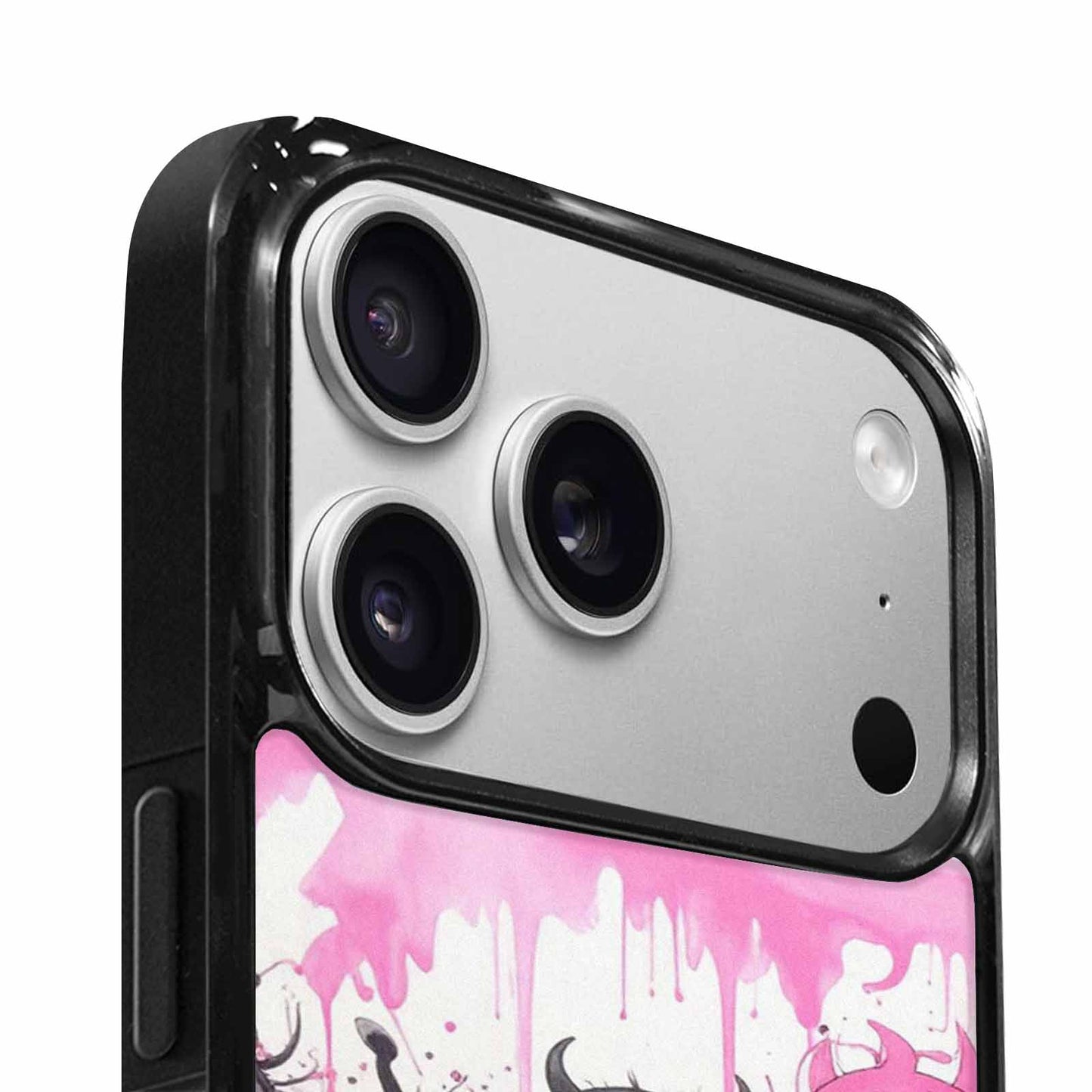 iPhone 17 Pro Max Case — Monsters (general) Black &amp; Cartoon Cute, Custom Art Phone Cover