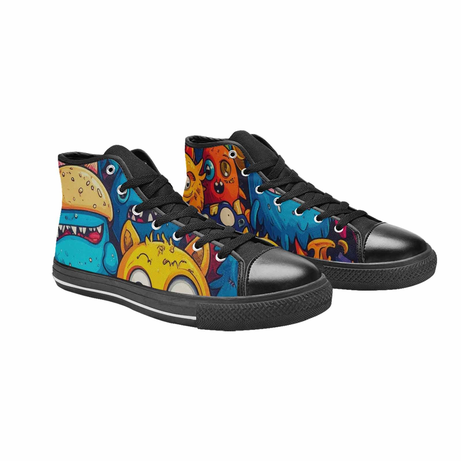 MEN'S Cartoon Monster Character High Top Canvas Aesthetic Shoes