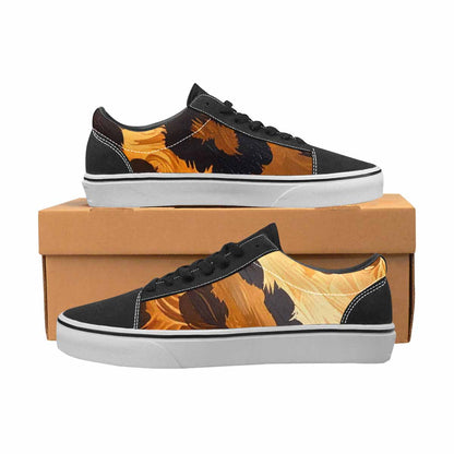 MEN'S Leopard Soft Airbrush Gradient Canvas Lace-Up Dreamcore Sneakers