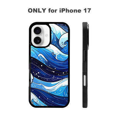 iPhone 17 Case — Glossy Winter Wave Cartoon Cute, Custom Made Phone Cover