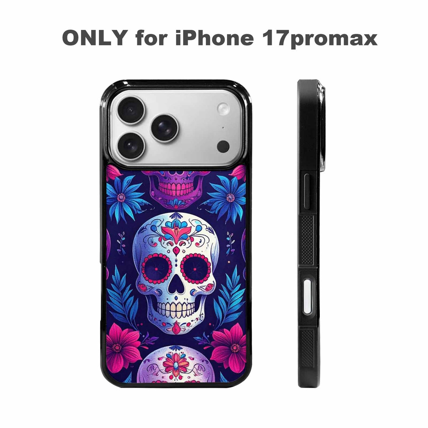 iPhone 17 Pro Max Case — Skull Dark Art Gothic Print Gothic, Customized Protective Case