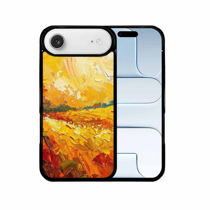 iPhone 17 Air Case — Impressionist Sunflower Brushstroke Pattern Hundreds Floral, Unique Phone Case Design