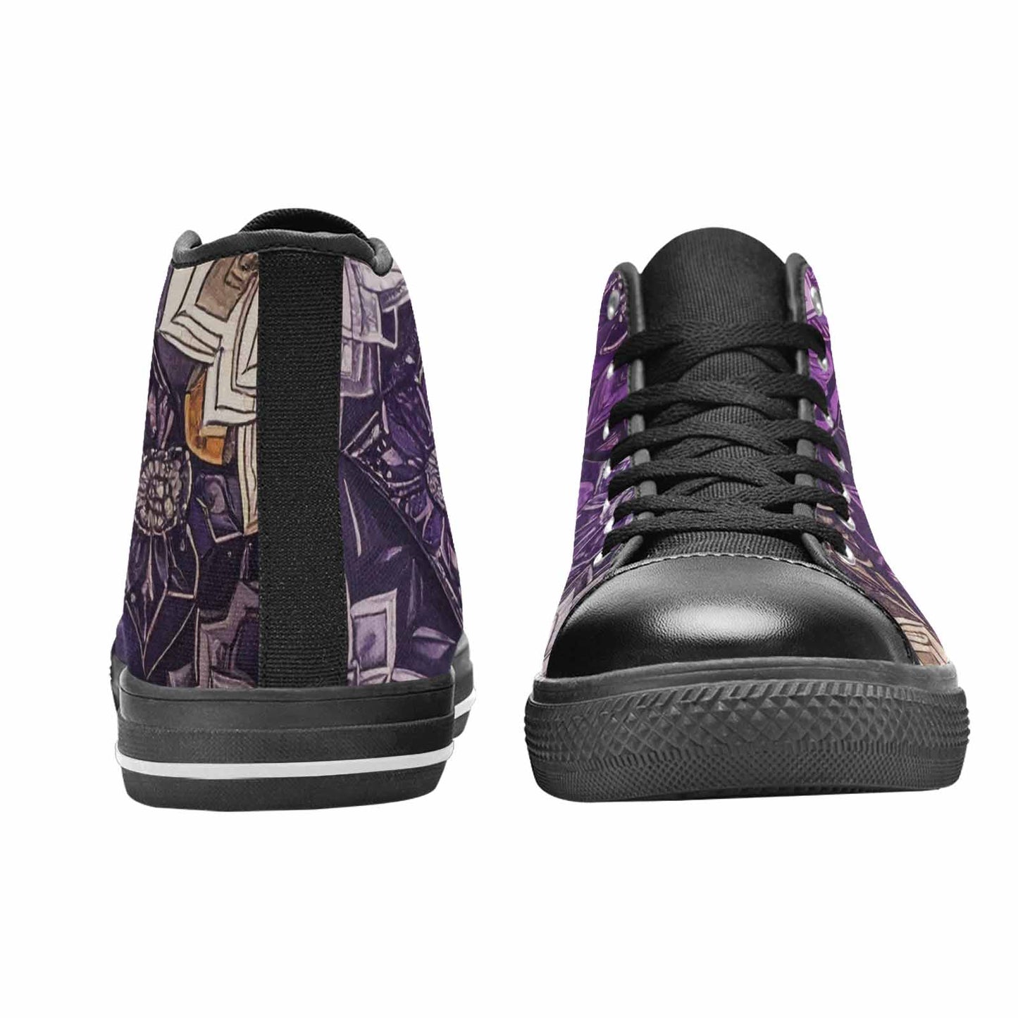 MEN'S Mandala High Top Canvas Dark Academia Custom Shoes