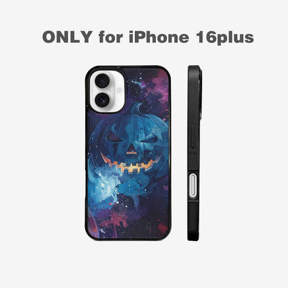 iPhone 16 Plus Case — Eamless Repeating Pattern Of Overlapping Pumpkin, Unique Phone Case Design