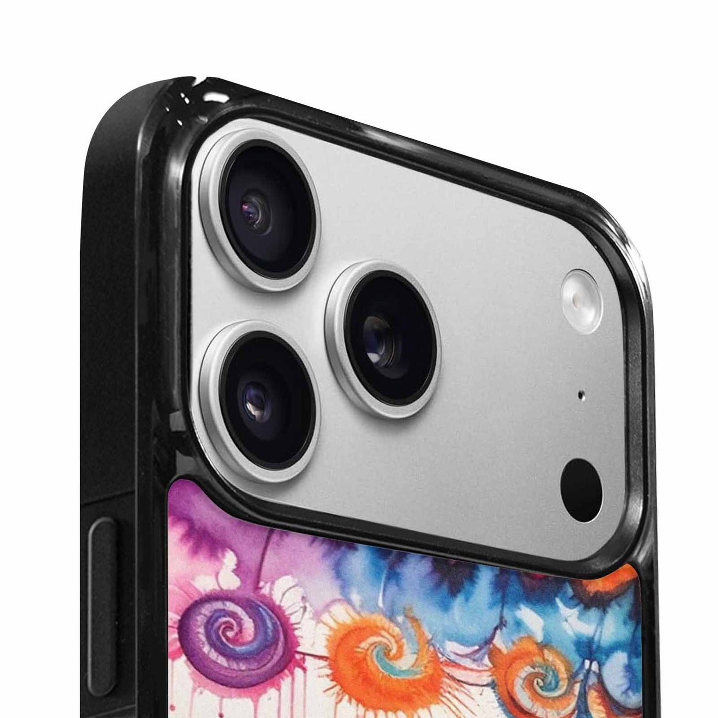 iPhone 17 Pro Max Case — Tie Dye Swirls Black Tie Dye, Custom Made Phone Cover