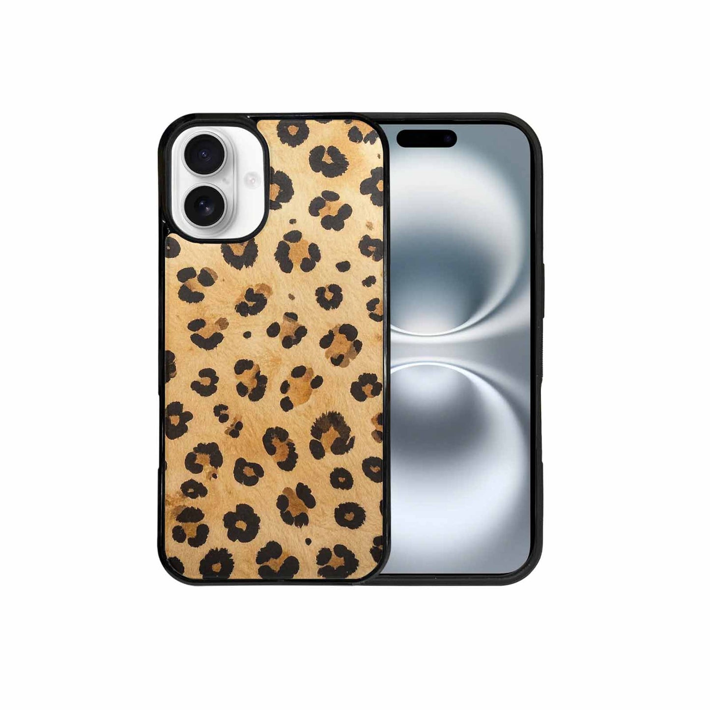iPhone 16 Plus Case — Cheetah Print Sandy Tan Base With, Customized Protective Case