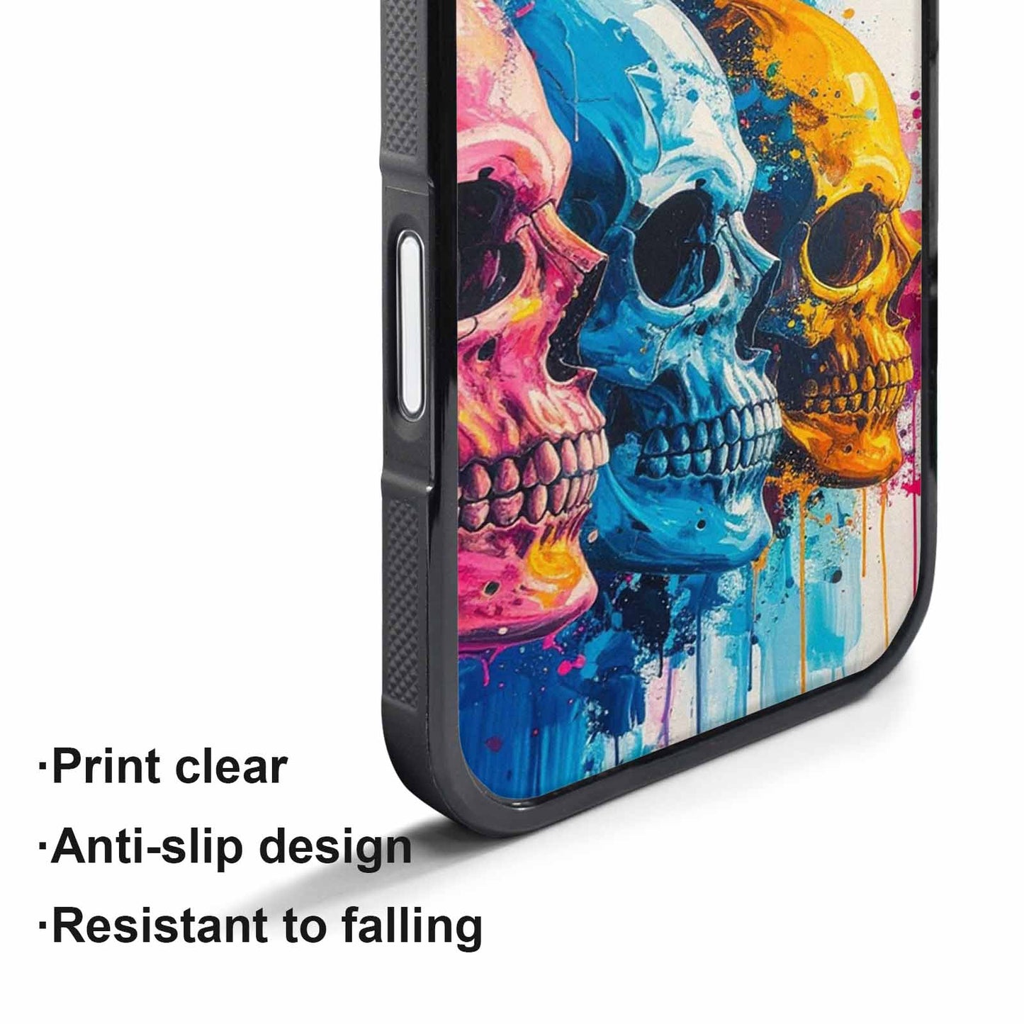 iPhone 17 Pro Case — Skull Dark Art Gothic Print Gothic, Unique Phone Case Design
