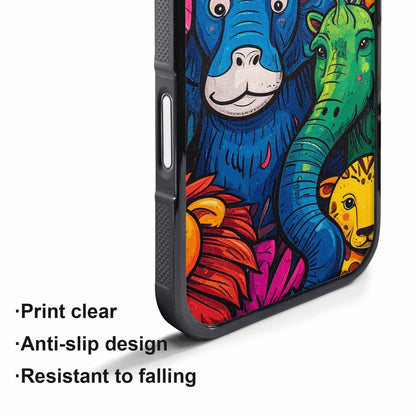 iPhone 17 Air Case — Seamless Tileable Pattern Of Overlapping Cartoon, Custom Phone Case